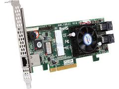 Areca ARC-1883i 8x port (SFF-8643) 12Gb/s SAS RAID, 2GB DDR3, PCIe x8 Card,  LP